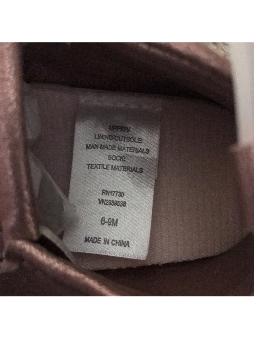Target Metallic Rose Gold Moccasin Shoes with Fringe - 6-9M